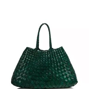 Dragon Diffusion Dark Green Woven Shoulder Bag